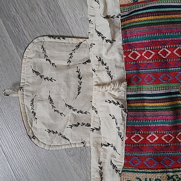 Rice Love Recycled Boho Travel Backpack - Picture 5 of 8